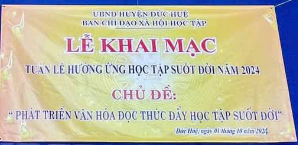 Trường THCS TTr Đông Thành khai mạc tuần lễ hưởng ứng học tập suốt đời năm 2024.